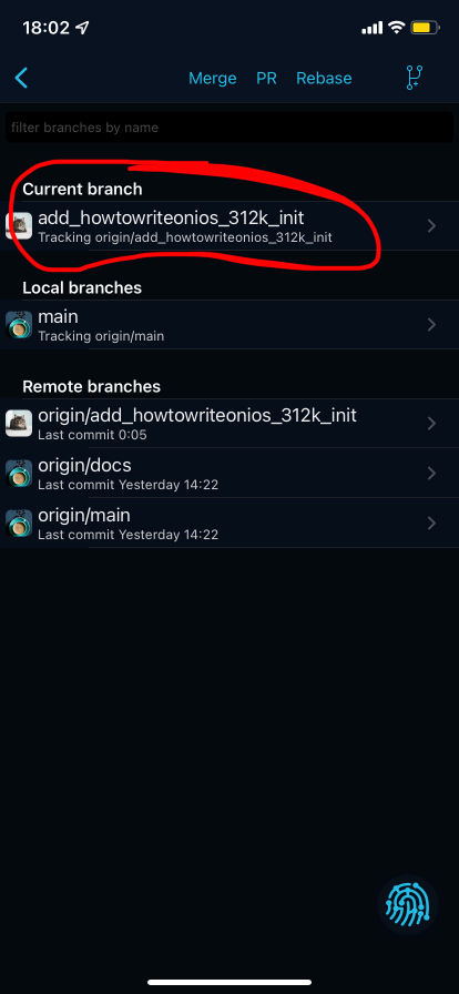 done make branch